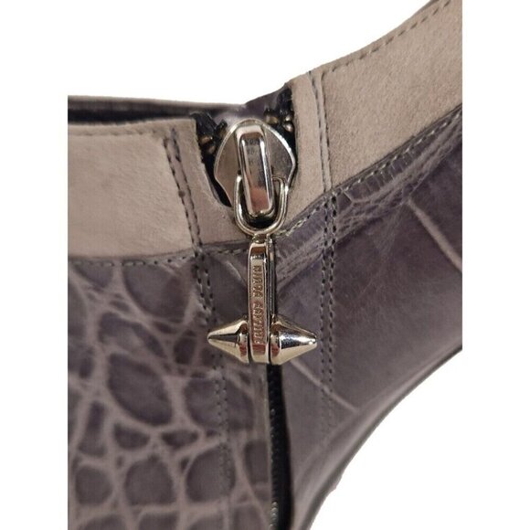 Philipp Plein GoldJunge Reptilia Croc Bootie Heel 36.5 6 Leather New Shoes FW14 - Picture 5 of 12